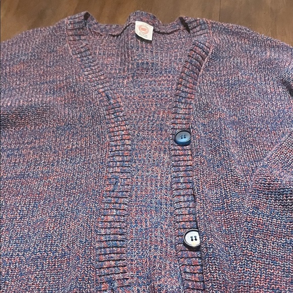 wonder nation Sweaters - Wonder Nation Blue and Red Knit Cardigan